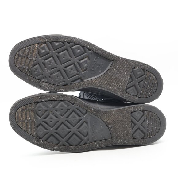 Converse All Star Women's Size 9 Knee High Sneaker Boots Zip Black 105383F - Picture 8 of 8